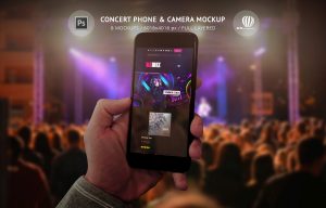 Concert Phone & Camera Mockup