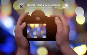 Concert Phone & Camera Mockup